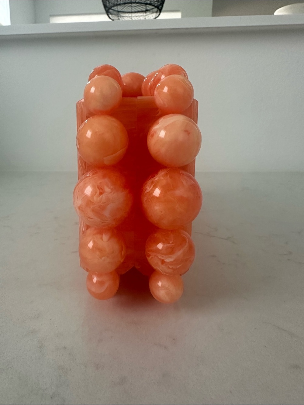 Cult Gaia Marbled Resin Bead Clutch in Papaya - Picture 8 of 11